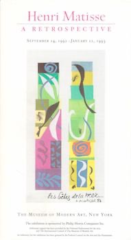 Henri Matisse: A Retrospective September 14, 1992 - January 12, 1993.