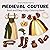 Medieval Couture Coloring Book: Bold and Easy Cozy Designs for Relaxation and Stress Relief Featuring Medieval Fashion, Accessories and Scenes (for Adults, Teens and Kids) (Artatouille Collection)