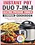 Instant Pot Duo 7-in-1 Electric Pressure Cooker Cookbook: Budget-Friendly, Time-Saving & Flavor-Packed Recipes for Effortless Home Cooking