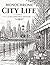 Monochrome City Life Coloring Book
