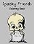 Spooky Friends: Simple cute Coloring Book
