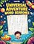 Universal Adventure Word Search for Kids: 50 Puzzles with Solutions: Explore Space, Ocean & Jungle Themes with Cute Doodle Art - Large Print Activity Book for Ages 8-12