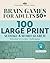 Brain Games for Adults 50+: 100 Large Print Sudoku & Word Search: Relaxing Yet Gently Challenging Puzzles (Volume 12)