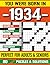 You Were Born In 1934: Crossword Puzzle Book: Crossword Puzzles for Adults and Seniors | Big Font Brain Games for Memory Improvement and Relaxation | 80 Puzzles with Solutions