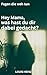 Hey Mama, was hast du dir dabei gedacht?: Fragen die weh tun #1 (Fragen die weh tun?) (German Edition)