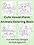 Cute Kawaii Farm Animals Coloring Book: Fun and Easy Designs for Kids