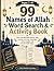 99 Names of Allah Word Search & Activity Book for Muslim Kids: Learn the Beautiful Names with 9-Name Word Search Puzzles, Tracing, Simple Meanings, and Review Activities