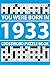 You Were Born In 1933: Crossword Puzzle Book: Brain Training Crossword Puzzle Book with Large Print Grids