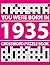 You Were Born In 1935: Crossword Puzzle Book: Crossword Puzzle Book with 80 Challenges and Full Solutions