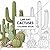 Line Art Cactuses Coloring Book
