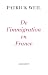 De l'immigration en France