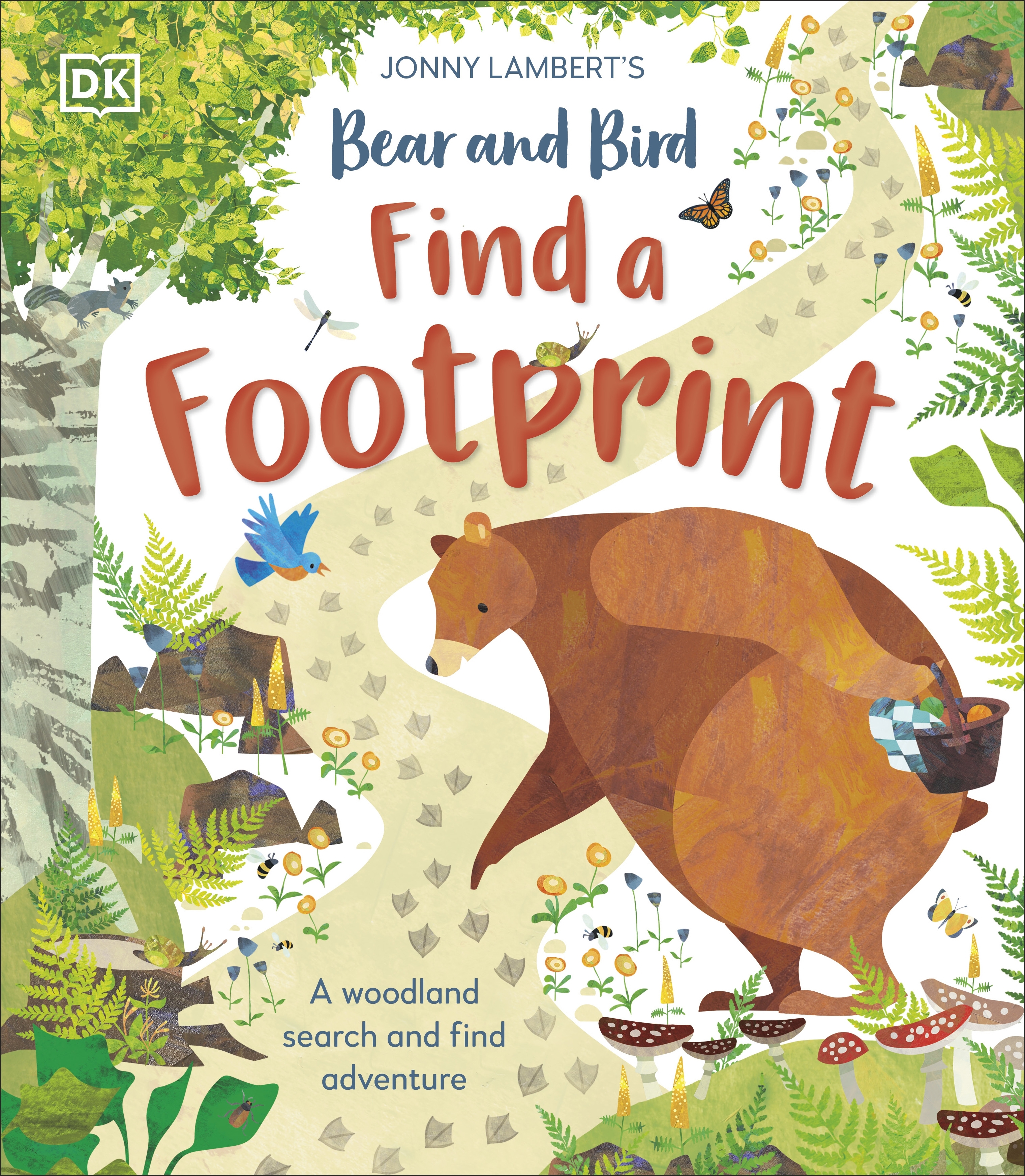 Jonny Lambert's Bear and Bird Find a Footprint: A Forest Search and Find Adventure (Hardcover)