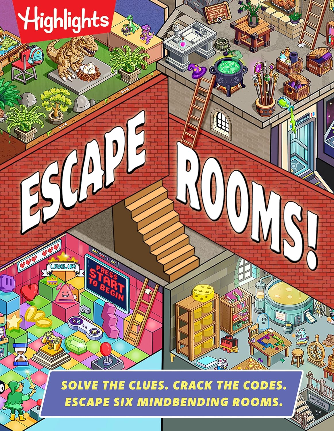Escape Rooms!: Solve the Clues. Crack the Codes. Escape Six Mind-bending Rooms (Hardcover)