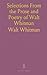 Selections From the Prose and Poetry of Walt Whitman by Whitman Walt