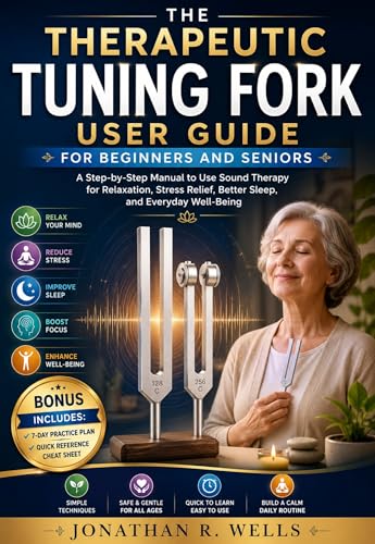The Therapeutic Tuning Fork User Guide for Beginners and Seniors: A Step-by-Step Manual to Use Sound Therapy for Relaxation, Stress Relief, Better Sleep, and Everyday Well-Being (Kindle Edition)