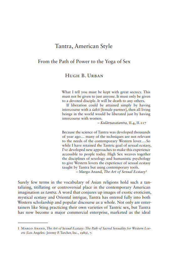 Tantra, American Style: From the Path of Power to the Yoga of Sex (ebook)