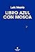 Libro azul con mosca
