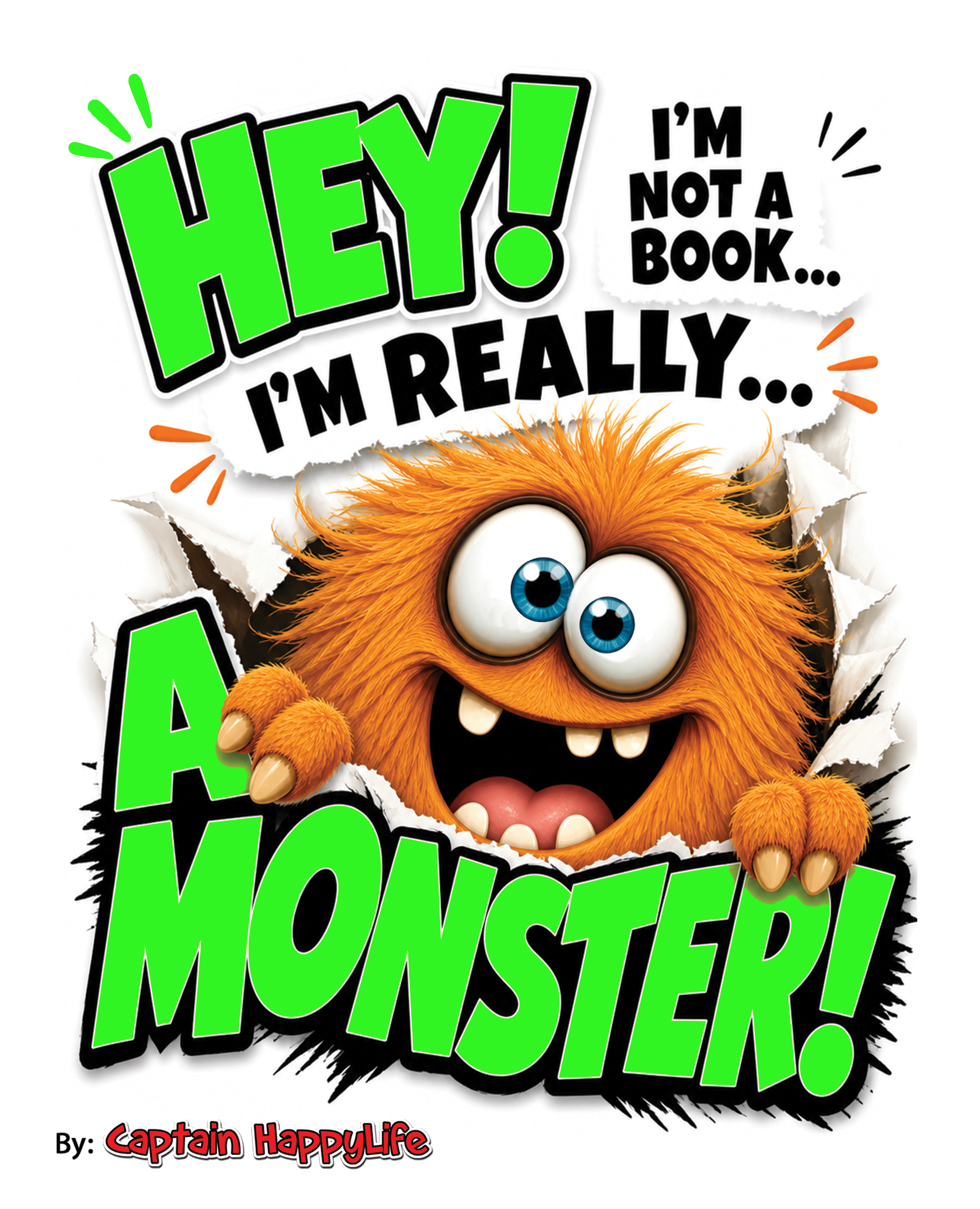 Hey! I’m not a Book! I’m really… a Monster!: Kids and parents might find me funny and silly and children may point and laugh, but I am definitely not a book! Really!!! (Not a Book Books)