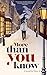 More Than You Know
