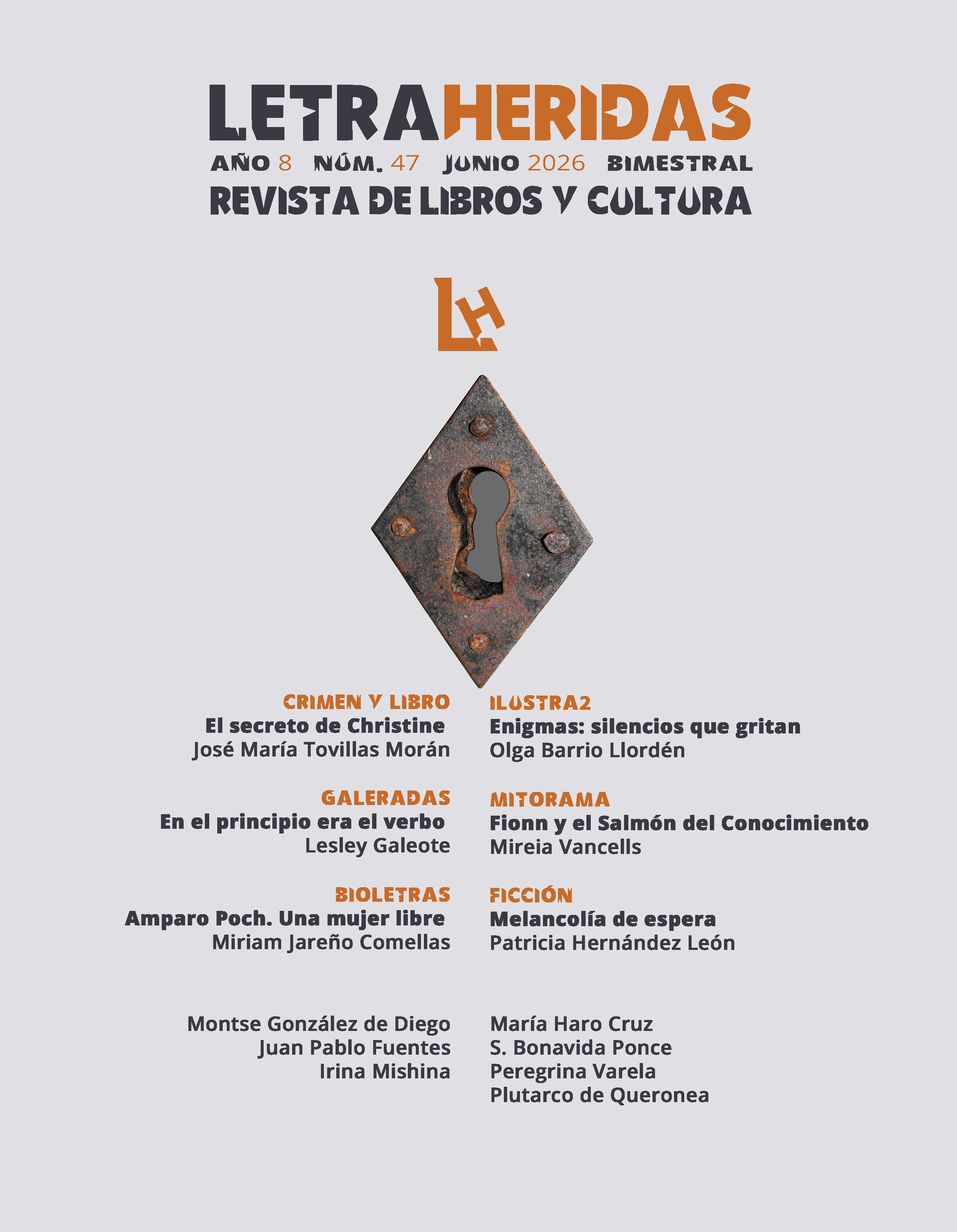 Letraheridas. Año 8. Núm. 47. Junio 2026. Bimestral. Revista de libros y cultura