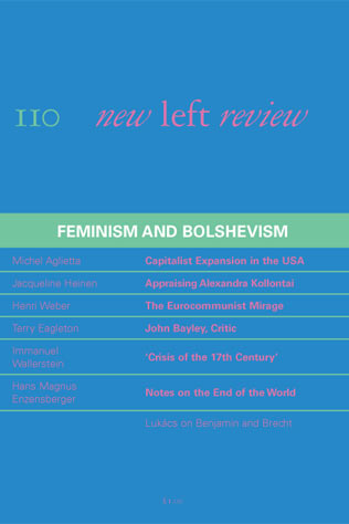 New Left Review, Issue I/110, July-August 1978: Feminism and Bolshevism