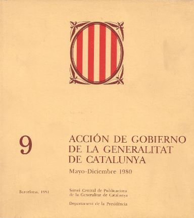 Acción de gobierno de la Generalitat de Catalunya 1980 (mayo-diciembre)
