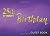 25th Birthday Guest Book by Not Only Journals