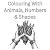 Colouring With Animals, Numbers & Shapes by Robyn Smith