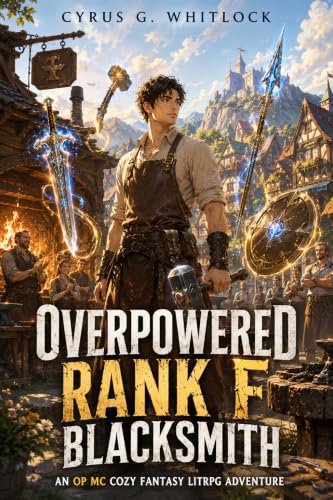 Overpowered Rank F Blacksmith: An OP MC Cozy Fantasy LitRPG Adventure (Kindle Edition)