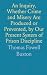 An Inquiry, Whether Crime a...