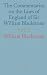 The Commentaries on the Law...