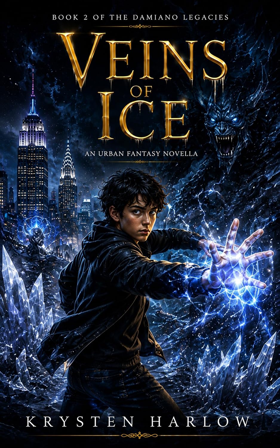 Veins of Ice: A YA Paranormal Urban Fantasy Novella (The Damiano Legacies Book 2)
