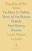 Equality of the Sexes: To M...