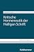 Kritische Hermeneutik der H...