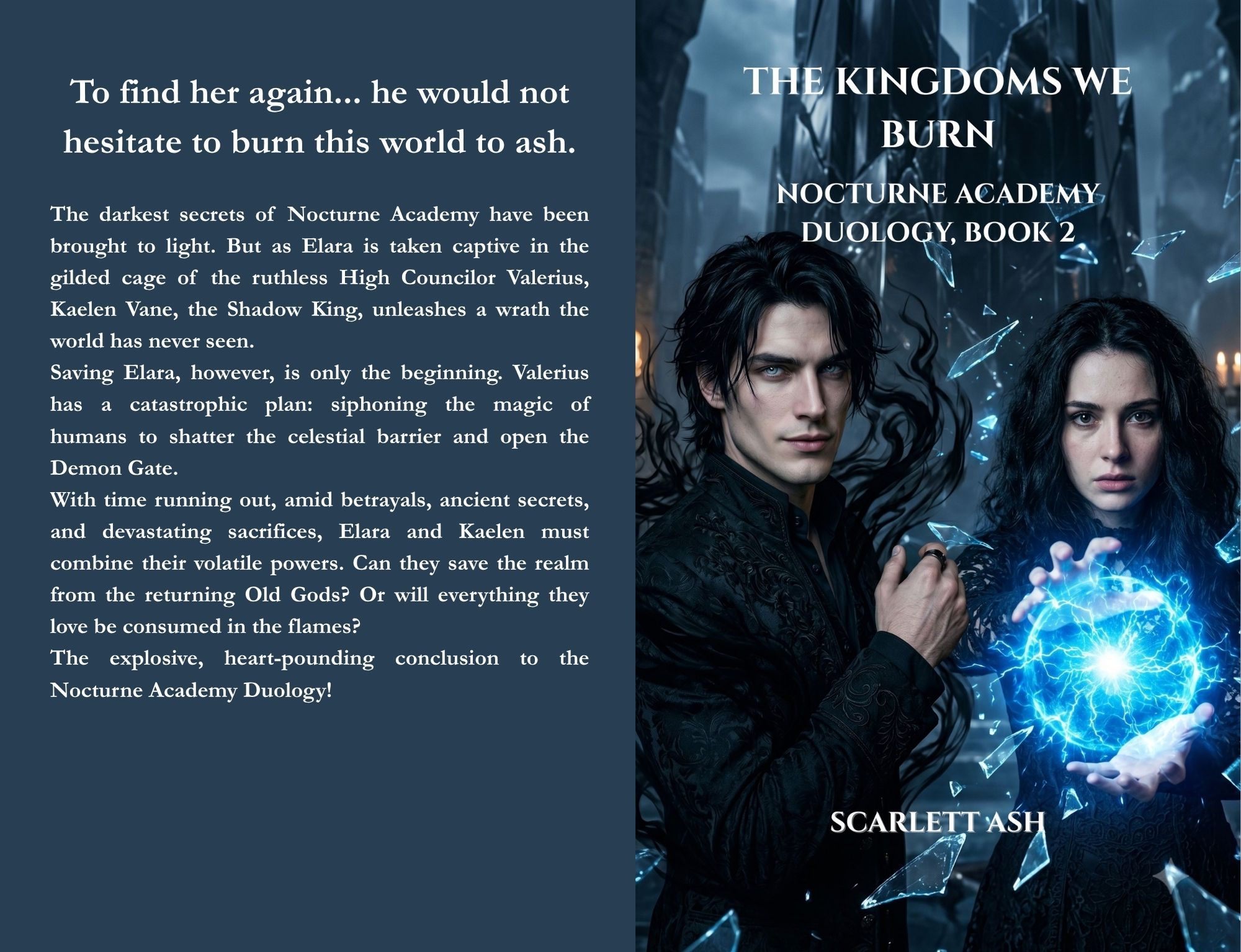 Read The Kingdoms We Burn (Nocturne Academy Duology, #2)