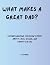 What makes a great father?:...
