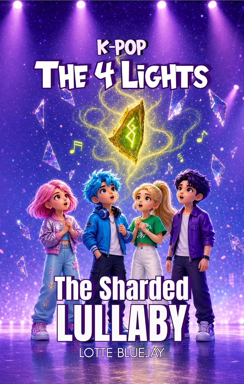 K-Pop – The Four Lights and the Sharded Lullaby: A Magical Fantasy Adventure About Friendship, Courage, and the Power of Music (For Kids Ages 8–12) – 2nd Edition (K-Pop - The Four Lights Book 1)