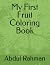 My First Fruit Coloring Book