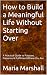How to Build a Meaningful L...