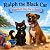 Ralph the Black Cat - Purrfect day for a swim by Michelle Graham