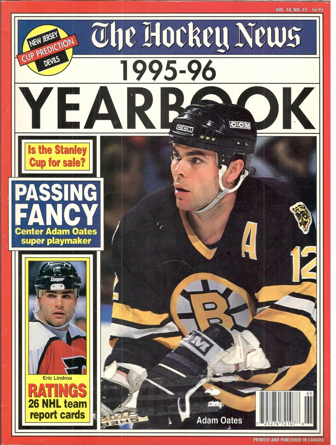 THE HOCKEY NEWS 1995-96 YEARBOOK (Magazine. NHL. Eric Lindros.)