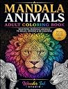 Mandala Animals Adult Coloring Book by Wonder Ink Studio