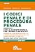 I codici penale e di proced...