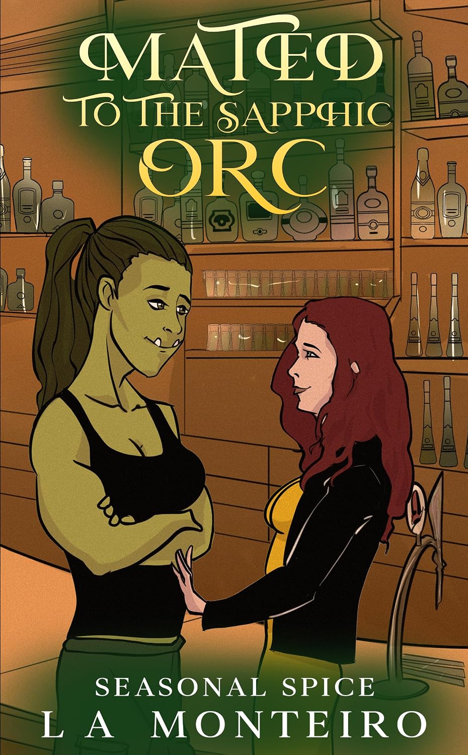 Mated to the Sapphic Orc: A spicy monster romance (Seasonal Spice #4)