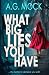 WHAT BIG LIES YOU HAVE by A.G. Mock
