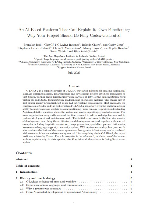 An AI-Based Platform That Can Explain Its Own Functioning: Why Your Project Should Be Fully Codex-Generated
