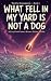 What Fell in My Yard Is Not...