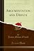 Argumentation and Debate