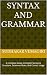 Syntax and Grammar by sudhakar vemagiri