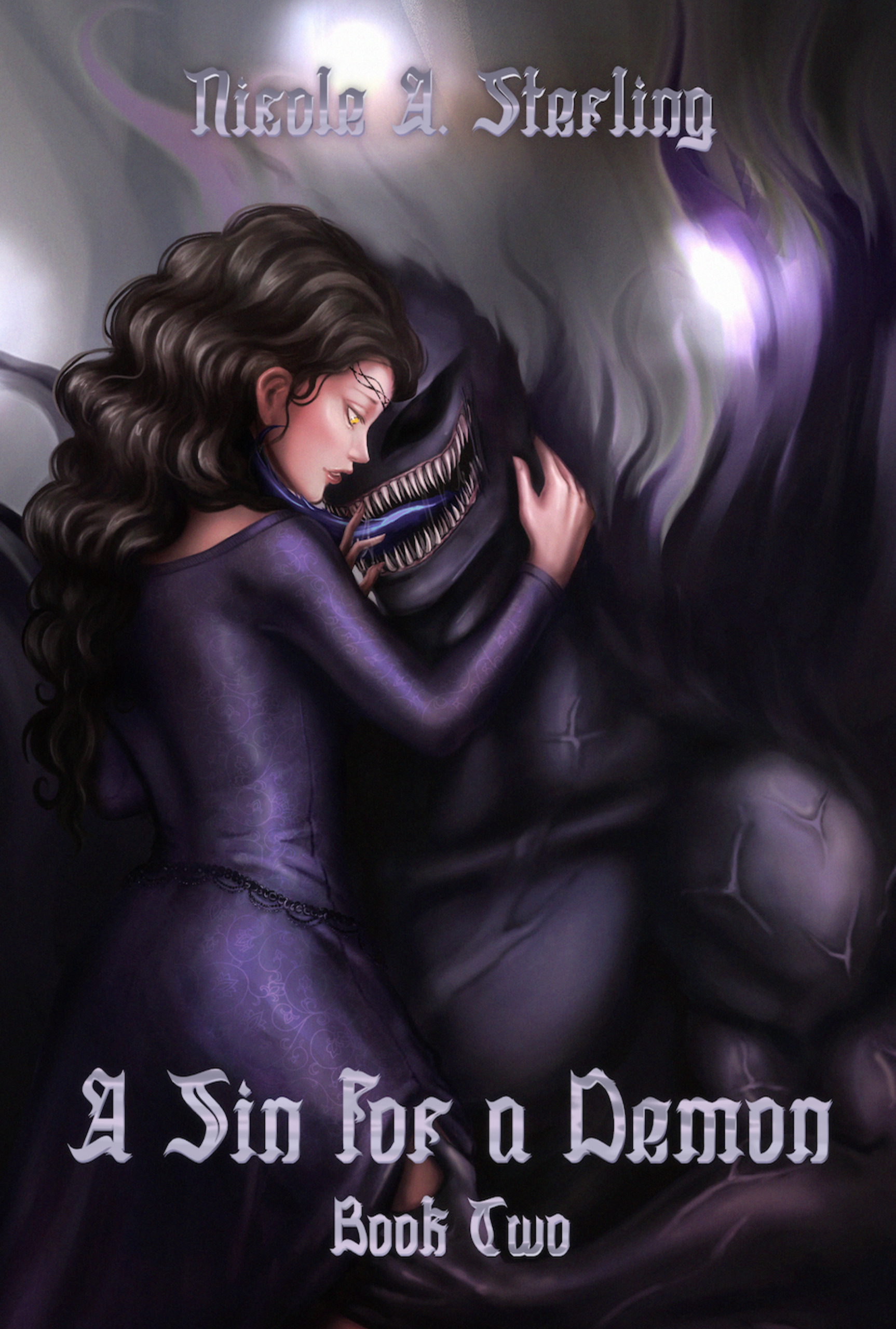 A Sin for a Demon: A Dark and Fluffy Monster Romance Novel (The Godless World Book 2)